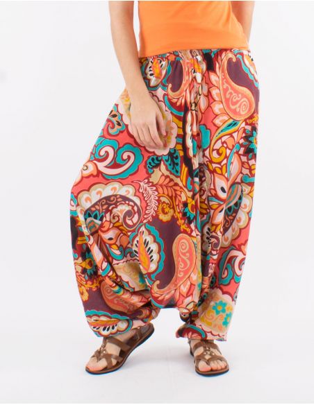 Sarouel viscosa 3 en 1 estampado antalya