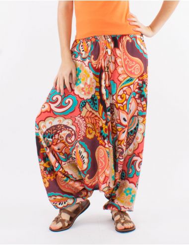 Sarouel viscosa 3 en 1 estampado antalya