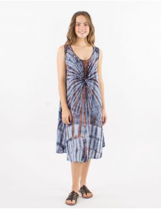 Vestido viscosa paraguas tie and dye 2