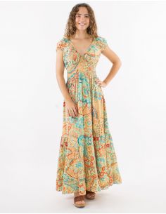 Vestido largo poliester... 2