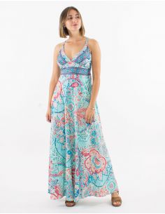 Vestido largo poliester... 2