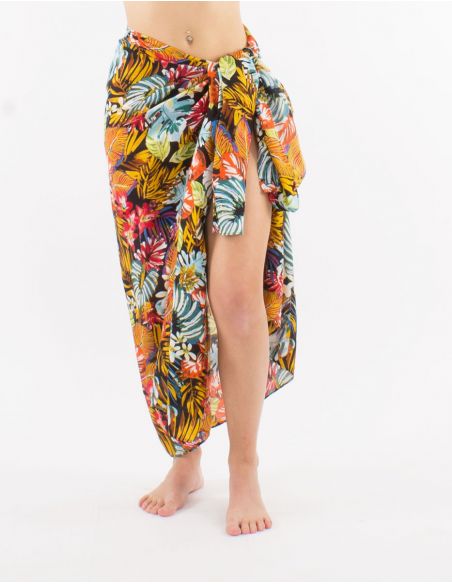 Sarong viscosa estampado jungla
