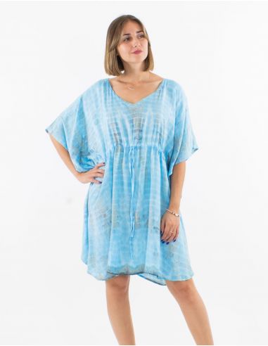 Tunica viscosa tie and dye con talla