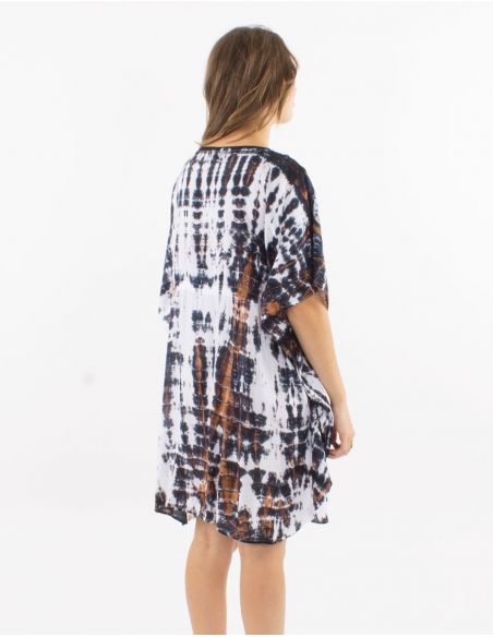 Tunica viscosa tie and dye con talla