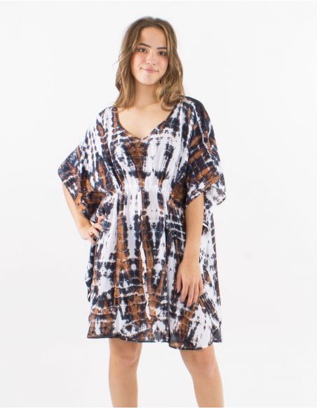 Tunica viscosa tie and dye con talla