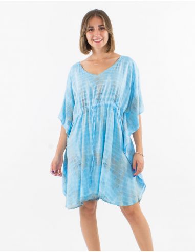 Tunica viscosa tie and dye con talla