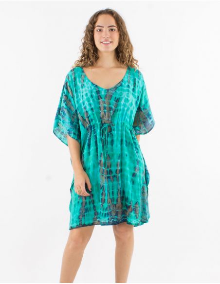 Tunica viscosa tie and dye con talla