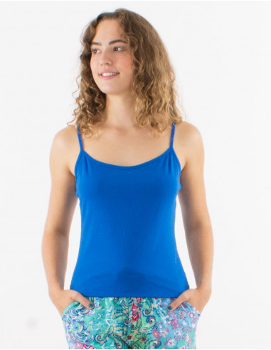 Camiseta 95% algodon 5% elastano tirantes lisa