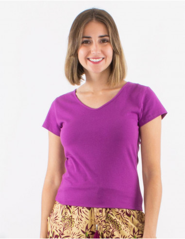 Camiseta 95% algodon 5% elastano mangas cortas...