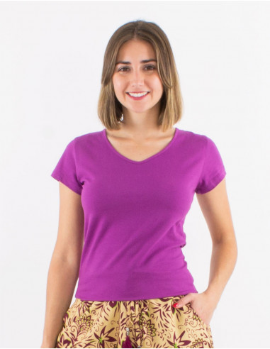 Camiseta 95% algodon 5% elastano mangas cortas...