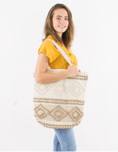 Bolso de algodón macramé...