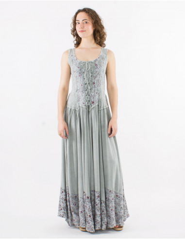 Vestido largo viscosa sw tirantes