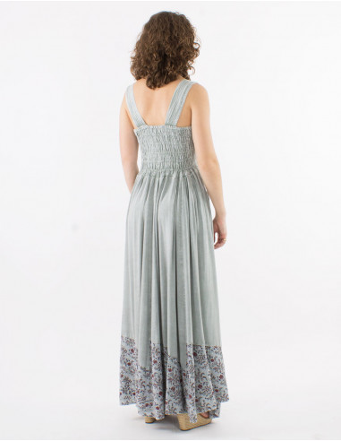 Vestido largo viscosa sw tirantes