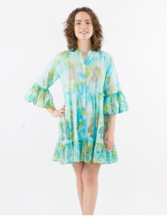 Vestido algodon tie and dye...