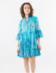 Vestido algodon tie and dye... 2