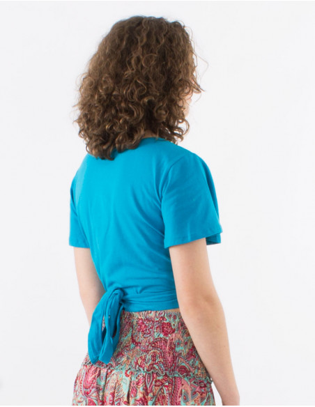 Camiseta 95% algodon 5% elastano lisa mangas cortas