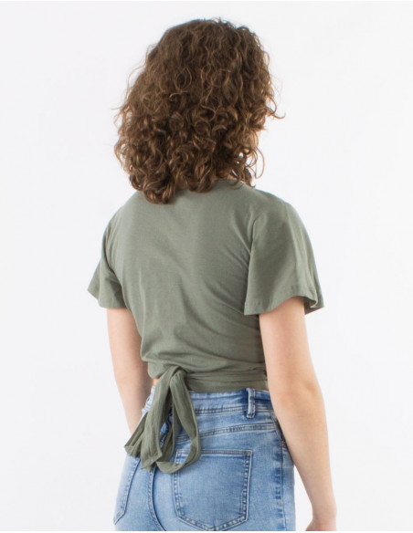 Camiseta 95% algodon 5% elastano lisa mangas cortas