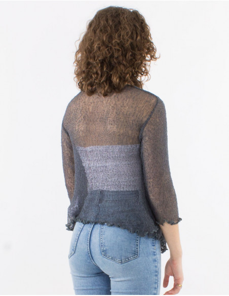 Chaqueta malla poliester red fina