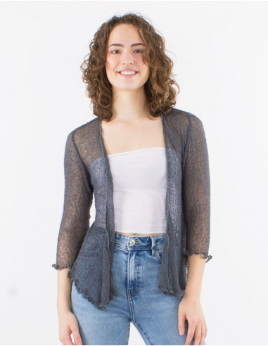 Chaqueta malla poliester red fina