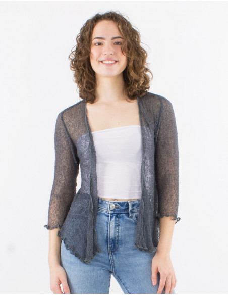 Chaqueta malla poliester red fina