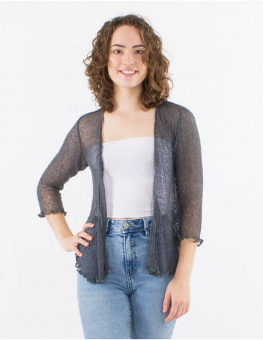 Chaqueta malla poliester red fina