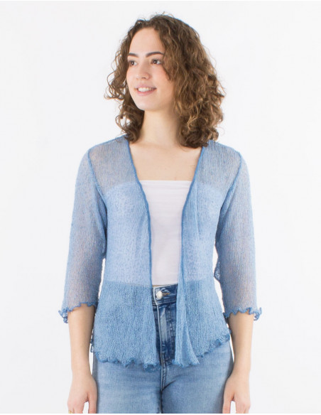 Chaqueta malla poliester red fina