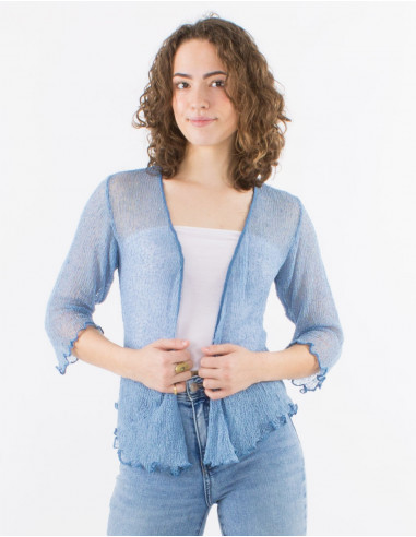 Chaqueta malla poliester red fina