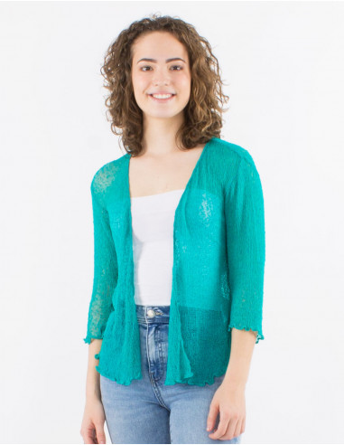 Chaqueta malla poliester red fina