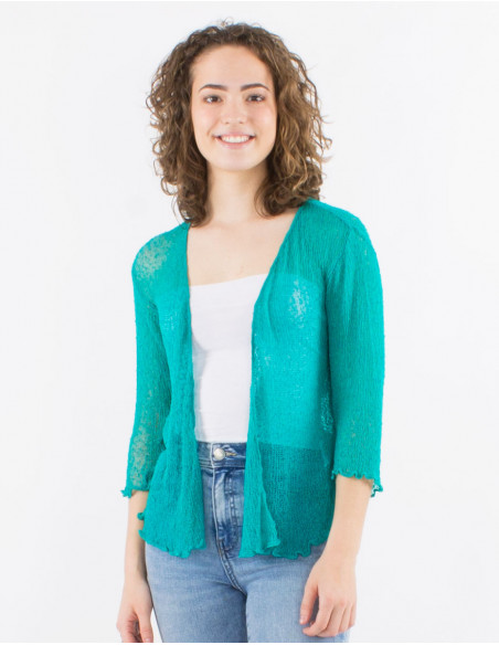 Chaqueta malla poliester red fina