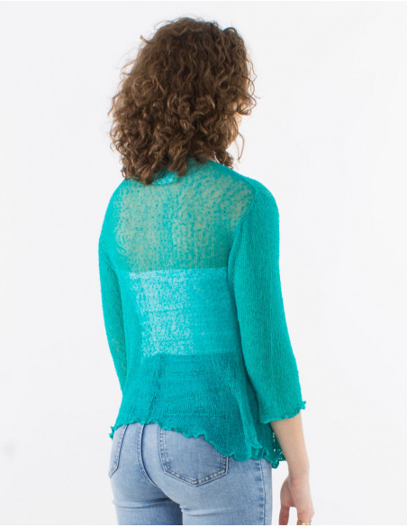 Chaqueta malla poliester red fina