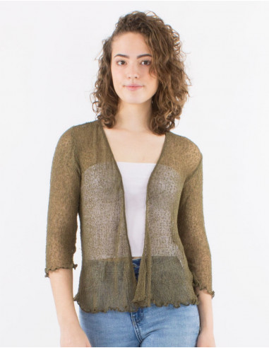 Chaqueta malla poliester red fina