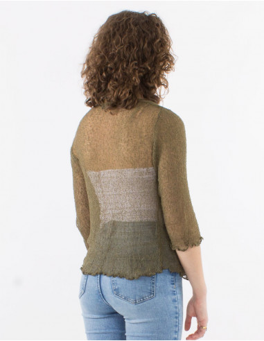 Chaqueta malla poliester red fina