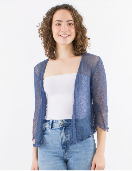 Chaqueta malla poliester red fina