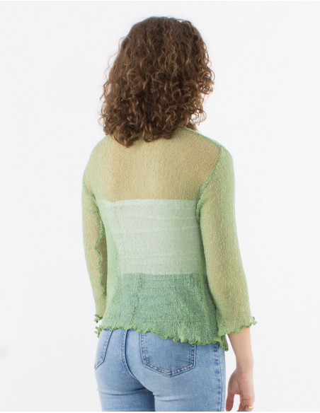 Chaqueta malla poliester red fina