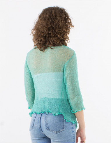 Chaqueta malla poliester red fina