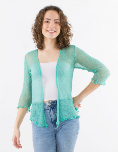 Chaqueta malla poliester red fina