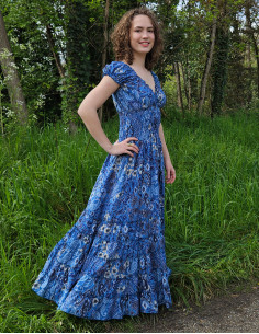 Vestido largo poliester...