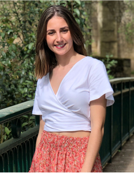 Camiseta 95% algodon 5% elastano lisa mangas cortas