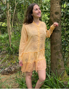 Tunica velo de algodon con...