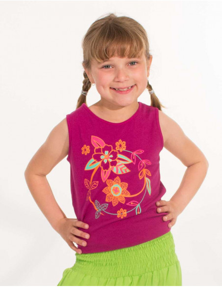 Camiseta Niña 95% Algodon 5% Elastano - Pack de 18 unidades