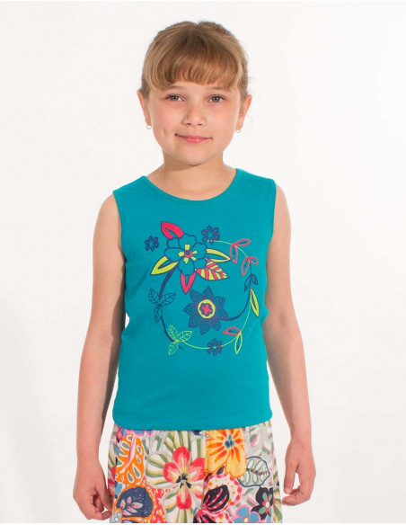 Camiseta Niña 95% Algodon 5% Elastano - Pack de 18 unidades