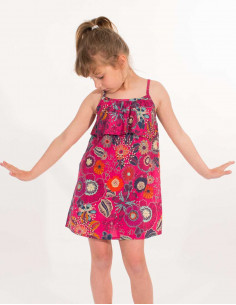 Vestido Niña Algodon Busto Elastico Estampado - Pack de 18 unidades