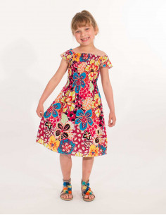 Vestido Niña Viscosa Estampado Monoi - Pack de 16 unidades