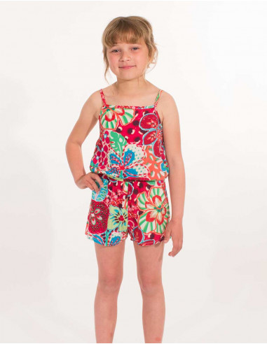 Combishort Niña Viscosa Estampado Monoi - Pack de 16 unidades