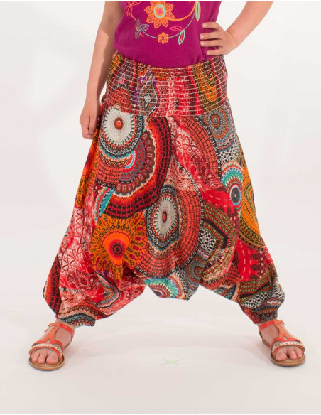 Sarouel Niña Algodon 3 En 1 Estampado Bamak - Pack de 18 unidades