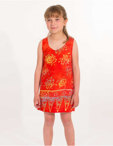 Vestido Niña Viscosa Estampado Mar - Pack de 20 unidades