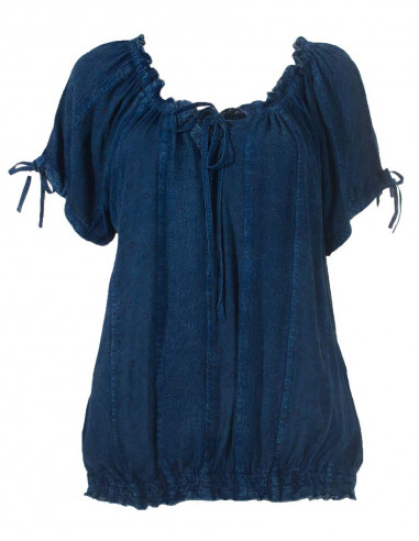 Blusa estampada de viscosa lisa Sw