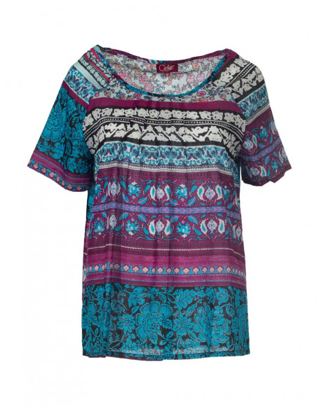 Blusa de gasa de algodón