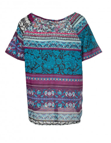 Blusa de gasa de algodón