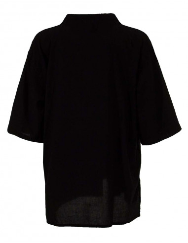 Camisa kurta algodon lisa sw mangas cortas